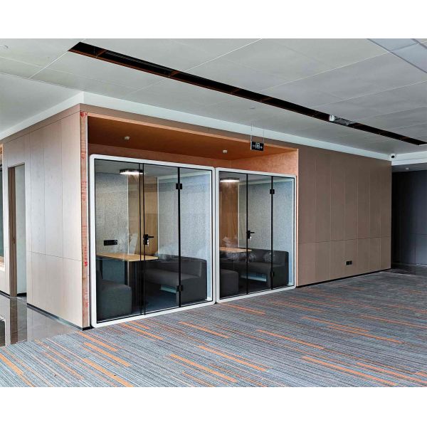 Cabine de bureau acoustique à double isolation 100V - 240V - Cabine de bureau silencieuse pour réunions d'affaires confidentielles
