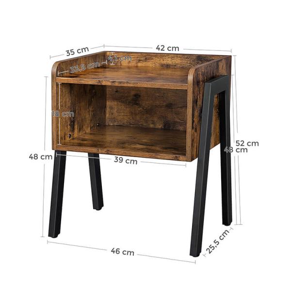 Nightstands, Wooden Nightstands, Particleboard Nightstand, Bedside Table for Sale, LET54X