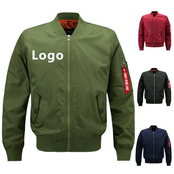 Custom Ma1 Aviator Winter Tide Army Men's Jacket for sport Running Jacket Of 100% Cotton