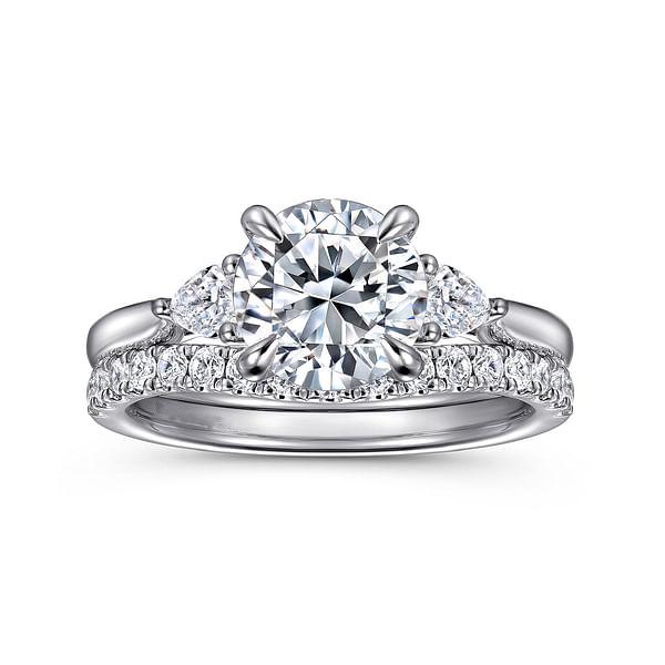 Round Cut Classic Grown Diamonds Lab Made Diamond Rings 18K 14K 10K 9K Platinum