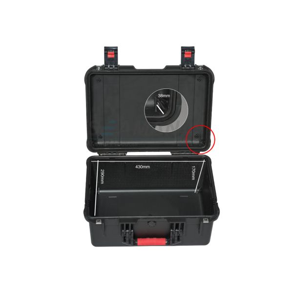 Weatherproof Plastic Hard Case with Customizable Foam for Drones, Tactical Gear
