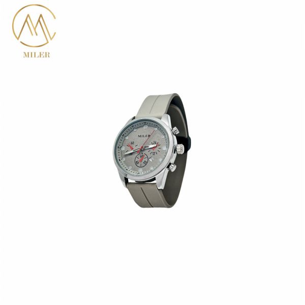 Fabrica Logotipo personalizado de lujo Cuarzo Silicona Sport Strap Reloj de muñeca