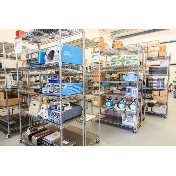 Chrome Commercial Wire Shelving With Casters Heavy Duty NSF Certificate