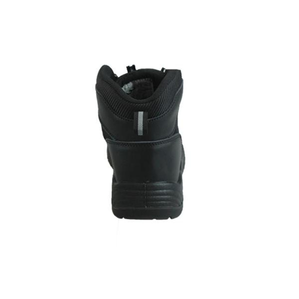 CE Black Metal Eyelets Anti Slip Customized For Your Requirements SJ Safety Boots Mid Cut Work Shoes