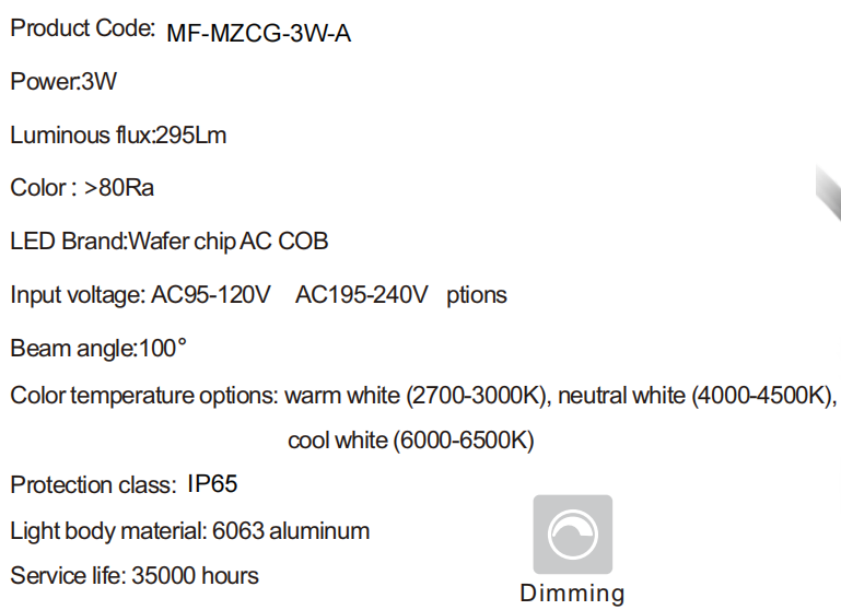 3W IP65 3 года гарантия светодиодный ландшафтный свет светодиодный шкаф светодиодный свет с гаммой для коммерческих продуктов витрины