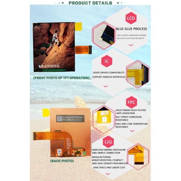3.5 дюймовый TFT LCD модуль 1440 * 1600 - интерфейс MIPI с широким углом обзора для VR / AR