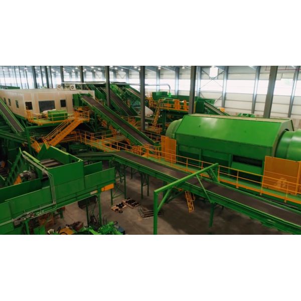 Forças ambientais Estação de triagem de resíduos domésticos para resíduos urbanos domésticos