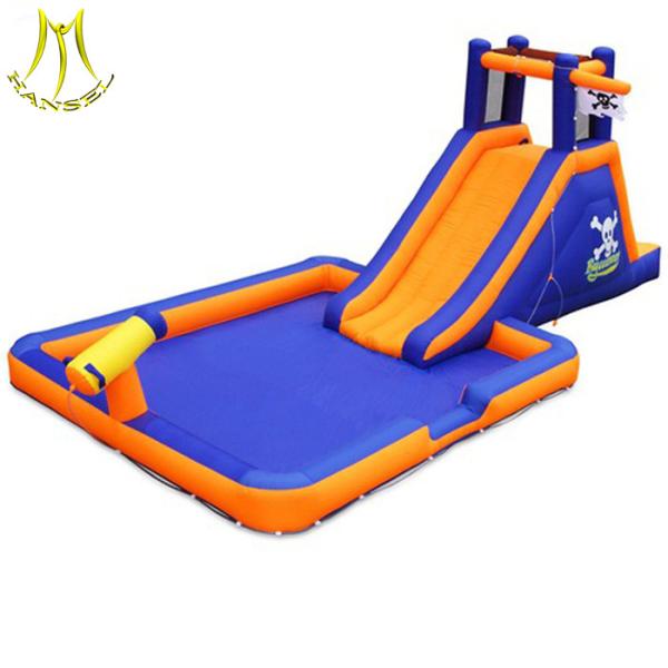 Hansel amusement water park inflatable playground slides for kids in entertainment center
