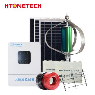 HTONETECH 300W 36V Sistema de Bateria Solar para Casa Combinação Solar eólica