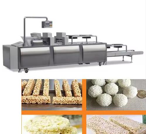 Sucrerie de boule de riz, machine de riz/chaîne de production de soufflage barre de céréale acier 304 de Stantless