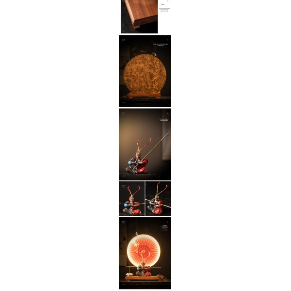2024 Black Myth Wukong LED Light Incense Burner Contemporary Design Style Home Decor