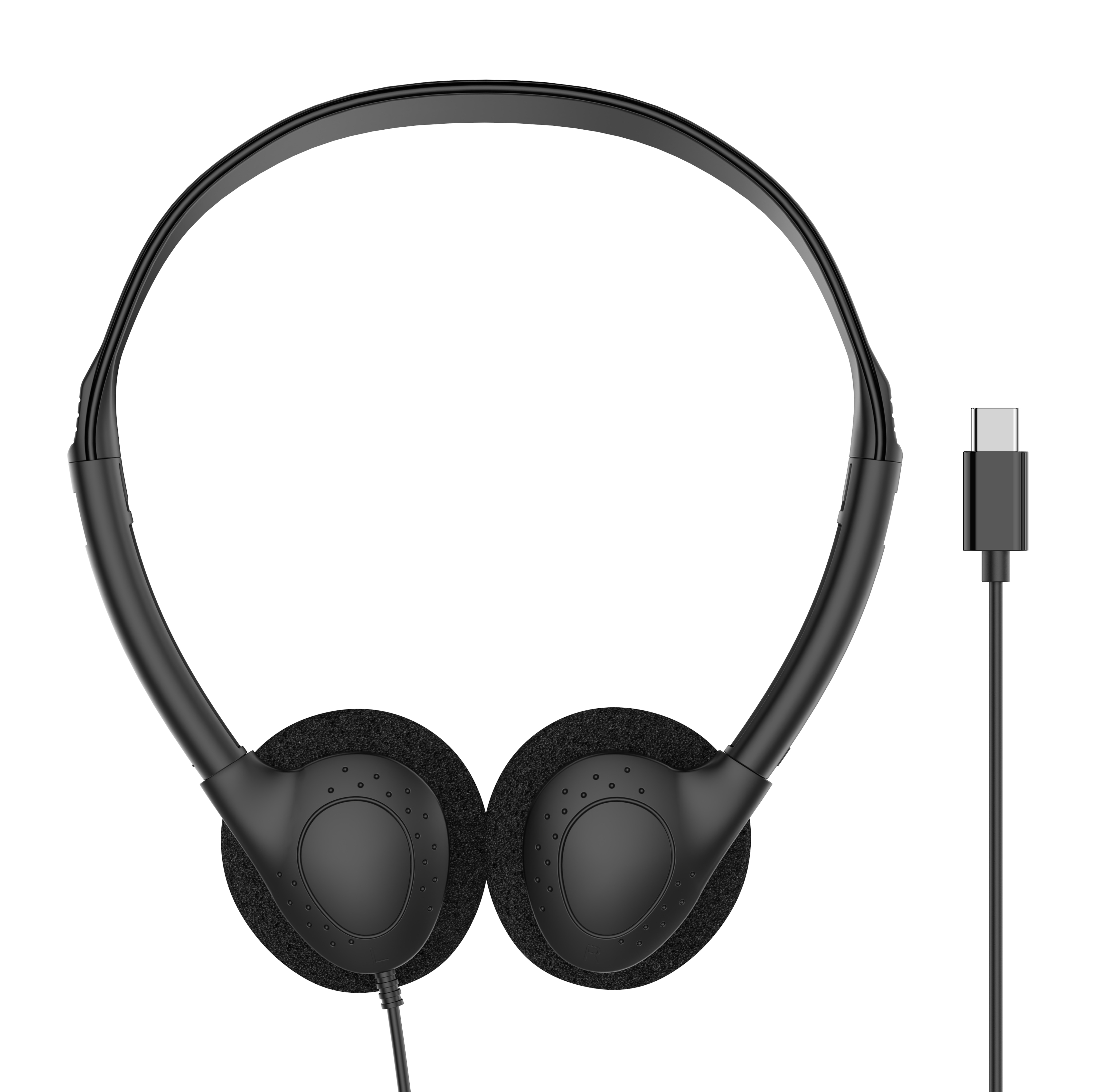 857 Lightweight wired in headphones, 3.5mm jack/C-type plug can be customized for stereo headphones, OEM/ODM customized multi-color headphones, suitable for laptops in aviation museums, school offices