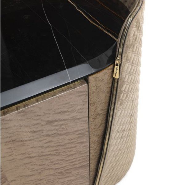 75 Inch TV Stand Set Modern Metal Luxury Room Furniture Marble Top Storage Cabinet