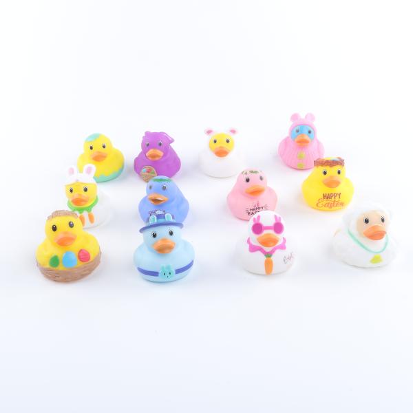 Toddlers Swimming Dabbling Water Toys Safe PVC Material Squeaky Soft Plastic Cartoon Animal Bath Toy For Baby