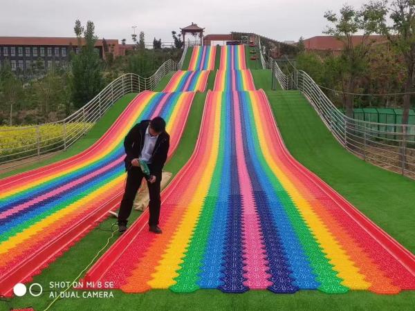 Outdoor Rainbow Slide for Playgrounds Durable All-Ages Fun