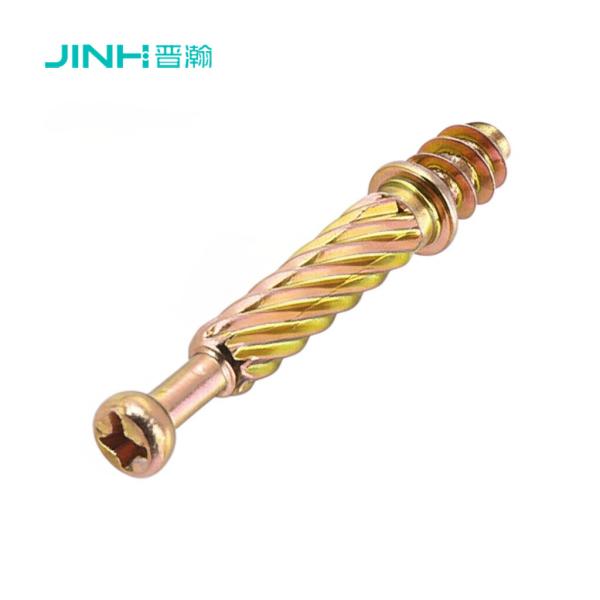 JH-2031 Minifix Connecting Bolt 3-in-1 Cam Lock Fastener Concealed Fastening for Cabinets Drawer Slides Assembly Scenario