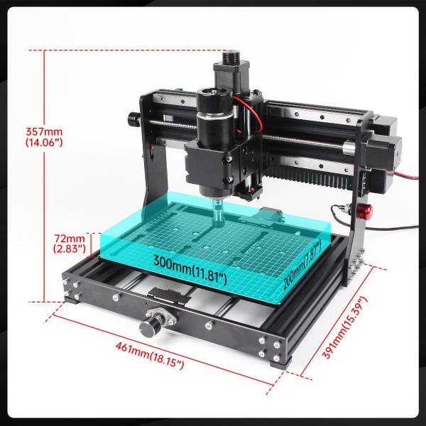 Metal Carving 3020 Plus CNC Milling Machine 500W 3 Axis Desktop GRBL