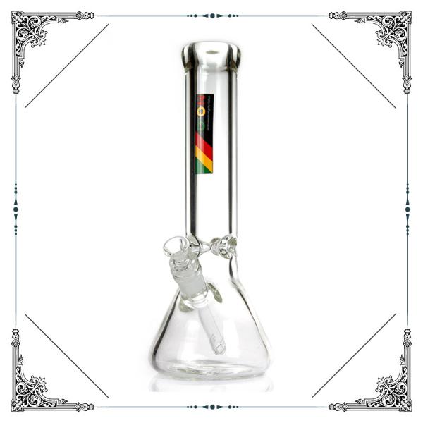 9MM Thick ZOB Glass Beaker Bong 12 Inches Glass Smoking Water Pipes With Downstem