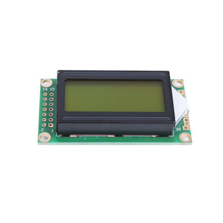 Character 8x2 LCD Display Mono LCM Liquid Crystal Module With AIP31066 Driver IC