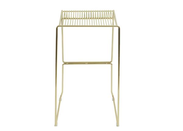 Steel Gold Wire 23.62 X 22.44 X 32.28 Outdoor Garden Furniture