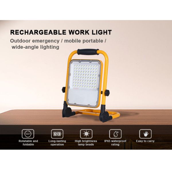 High-Brightness Portable LED Work Light Aluminum Alloy Body IP65 Waterproof For Workshops  Warehouses Construction Sites