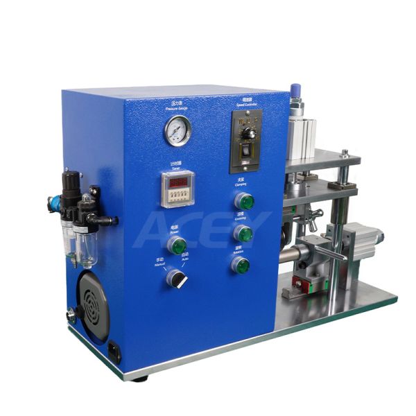 Semi Automatic Cylindrical Battery Case Grooving Machine for 18650/21700 Cells