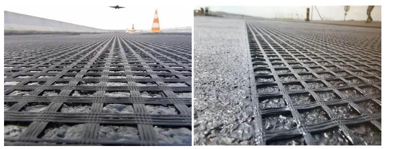 Асфальт покрыл Geotextile Geogrid стеклоткани для подкрепления дороги