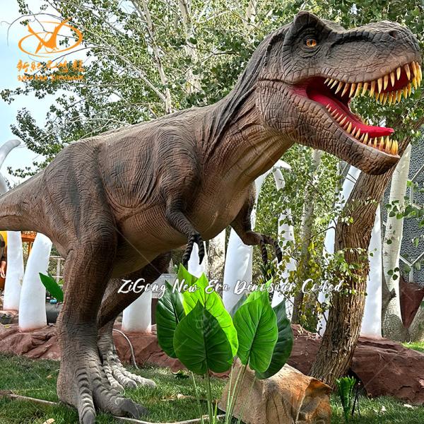 Lifelike Animatronic T-rex Dinosaur Model for Jurassic Themed Park