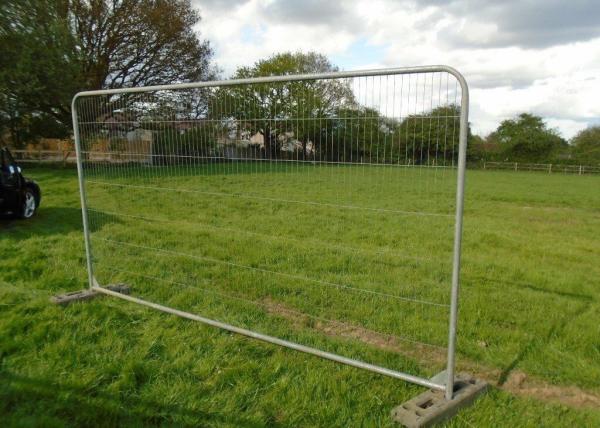 2000mm High Pre Galvanised Heras Mobile Fencing Square Top Heavy Duty