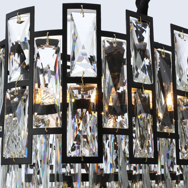 Modern crystal chandelier for Living Room Modern Rectangle Kitchen island indoor Lighting led Chandeliers(WH-CY-170)