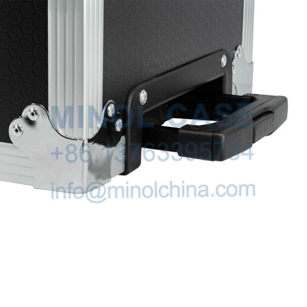 Aluminum Trolley Flight Case Pull Along Briefcase Utility Travel Storage Tool Case