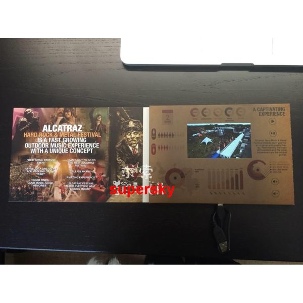 HD Fantastic Mini Wedding Invitation Video Card For Promotion / Business / Event