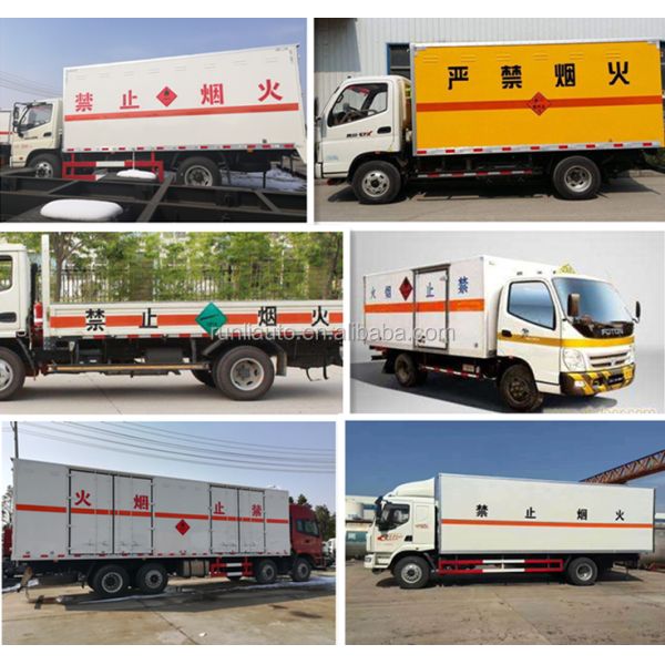 Manual Transmission Foton 4X2 Van Cargo Dry Box Truck 80km/H 115kw 160HP