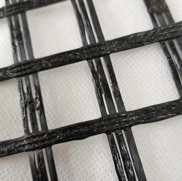Roadbridge Civil Engineering Composite Geogrid With Fiberglass Geogrid And Geotextile