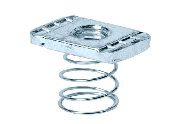 M10 M12 Metal Nut Grade 4.8 White Zinc Plated Strut Channel Nuts Easy Disassembly
