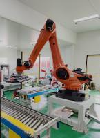 O robot paletizador Kuka KR120PA com 5 eixos reduz os custos de mão de obra