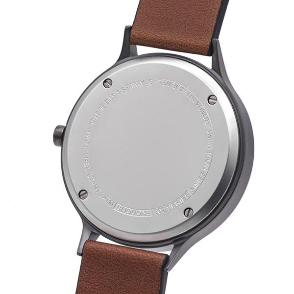 Minimalist Brown Leather Band Watch , Mens Designer Watches Brown Leather Strap