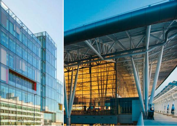 Dark Gray Fire Rated Curtain Wall , High Assembly Precision Unitized Glazing System