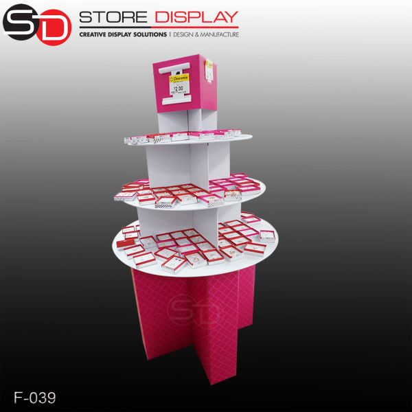 Custom round pop display stand for small accessories