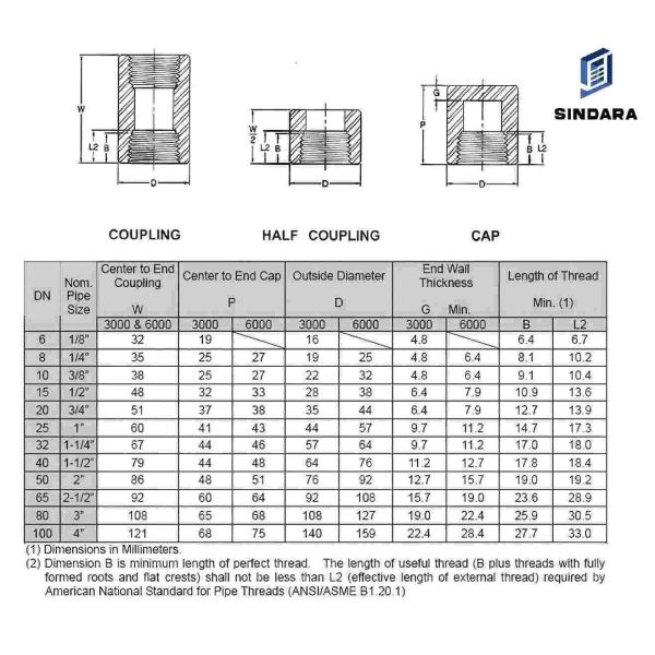 Carbon / Alloy / Stainless Steel Pipe Coupling 1/4