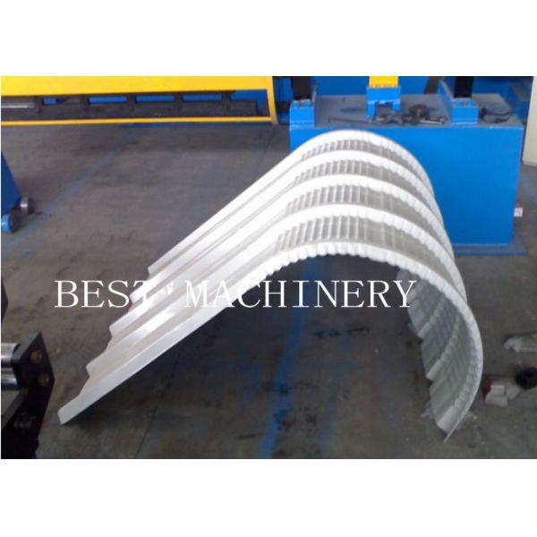 Hydraulic Roofing Sheet Crimping Roll Forming Machine 0.3-0.8mm Thickness
