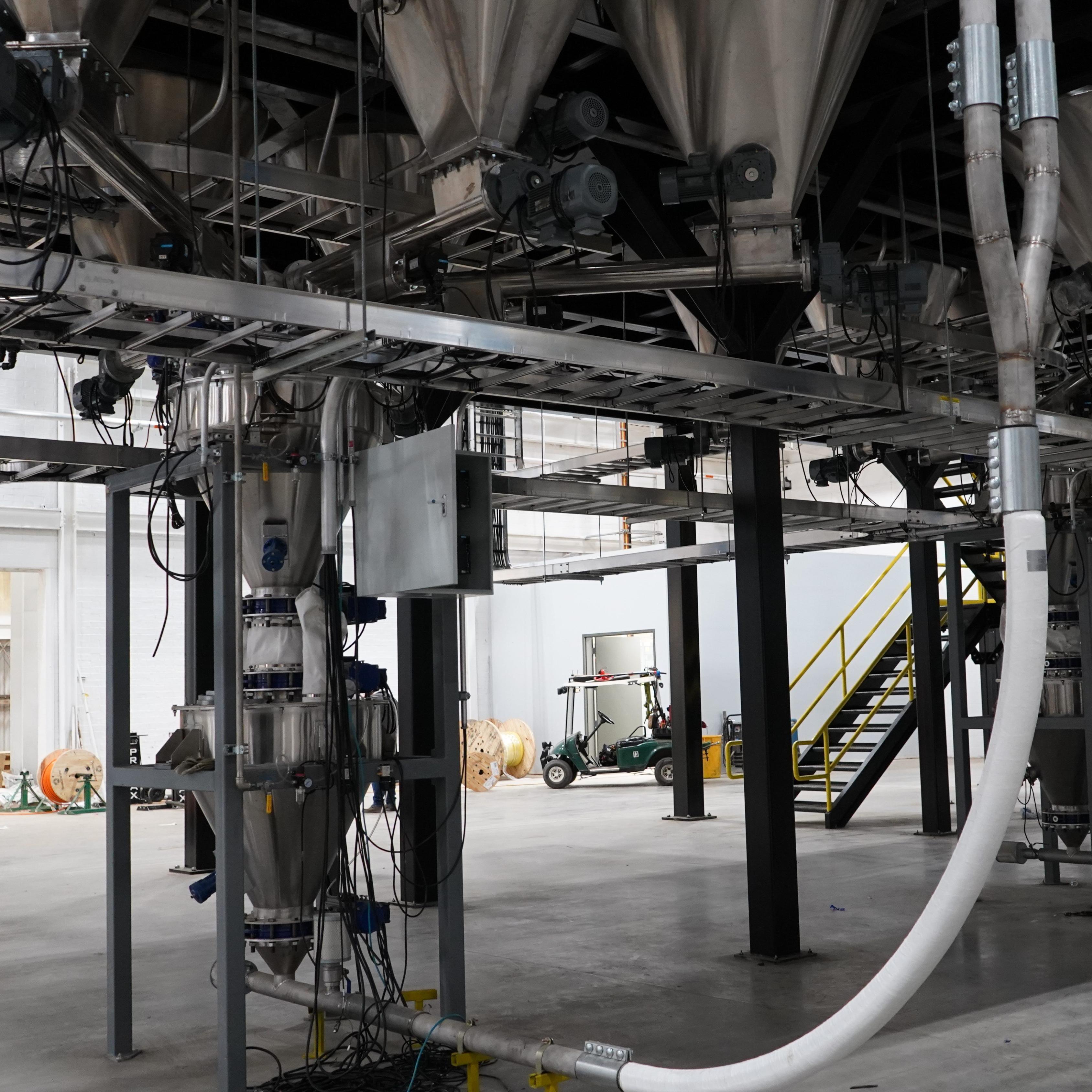 Intelligent Automatic Batch Weighing System For PVC Raw Materials Additives OEM