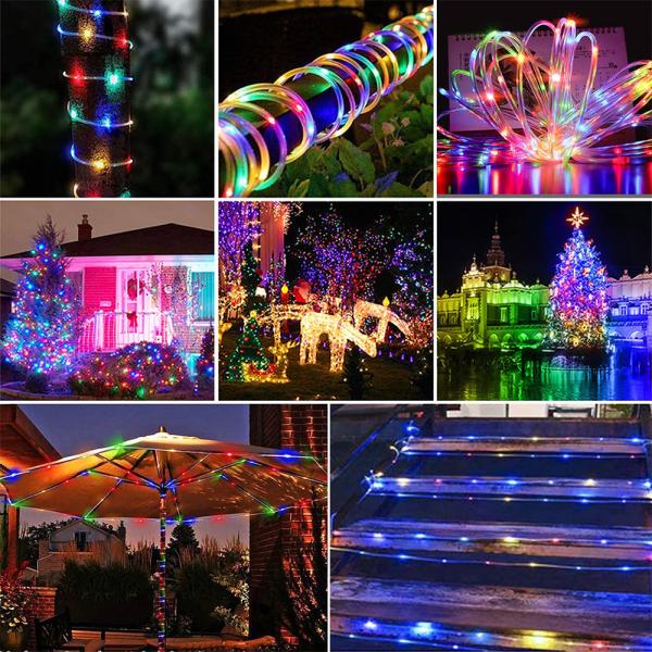 Garden Indoor Outdoor LED Holiday Lights Leather LED Tube Rope Lights