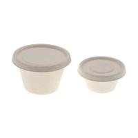 Copo de bagaço de cana-de-açúcar biodegradável compostável copo de chá de papel bebida fria com tampa