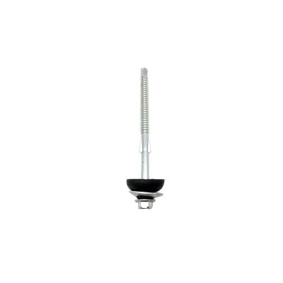Stainless Steel Tek Wing Screw , Hex Tek Screws With Big Cup Metal EPDM Washer