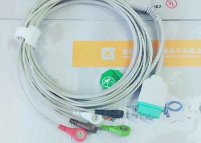 Gray Color GE One Piece Ecg Patient Cable For Patient Monitoring Devices