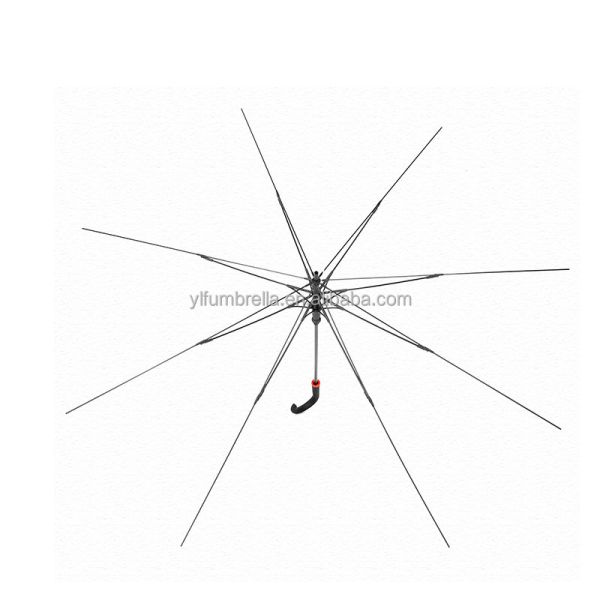 Minimalist Design All in 1 8 Bone Umbrella Frame with Glass Fiber Straight Elbow Belt