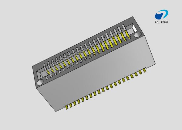 Female header, PCB Mount Receptacle, Vertical, Board-to-Board, 40 Position, 0.8mm Pitch,  Gold Flash, SMT