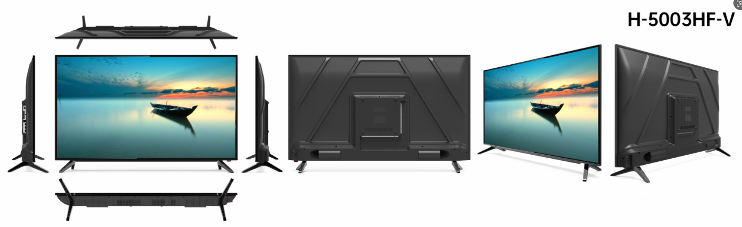 4K Frameless 50 Inch Smart TV Tempered Glass Hospitality TV Customizable