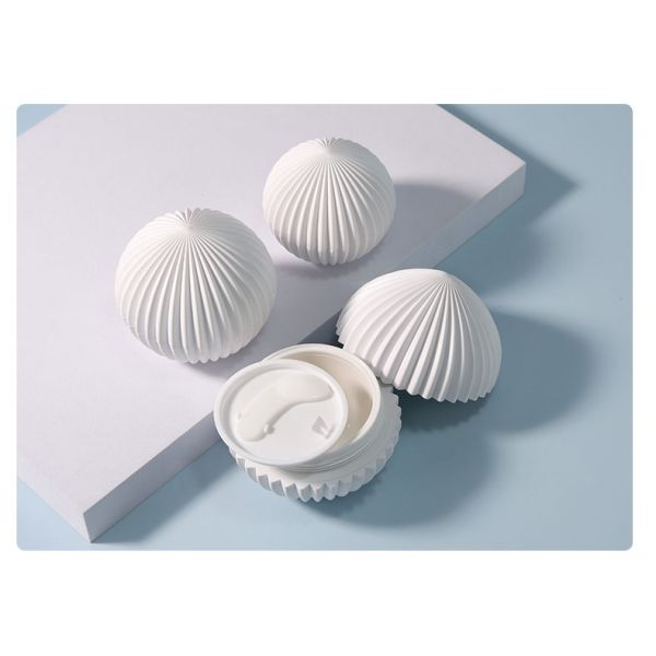 50g Skin Care Cream Jar Sphere Shape Cosmetic Plastic Jars Customized For Packaging